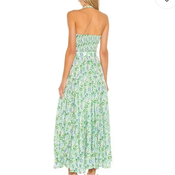 SWF Halter Midi Maxi Floral Halterneck Dress Renewed Small - Picture 2 of 9